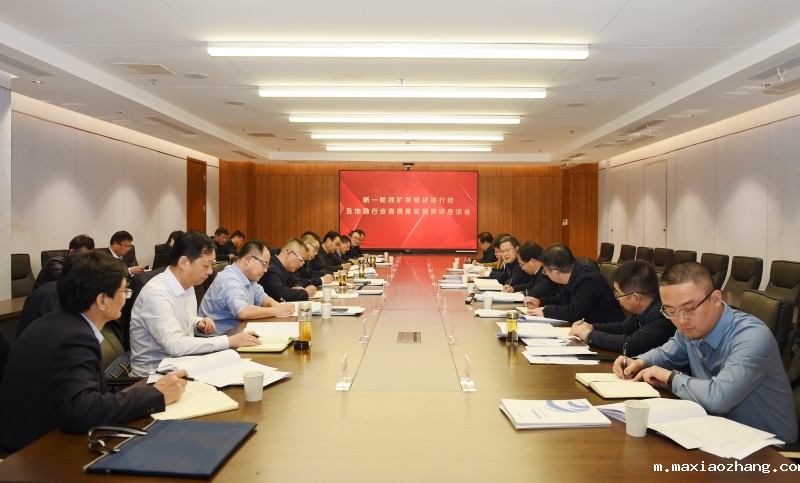 省自然资源厅新一轮找矿突破战略行动及地勘行业高质量发展调研座谈会在伟德网页版下载教程视频召开